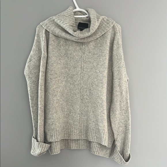 Cozy Gray Turtleneck Sweater - Picture 1 of 8